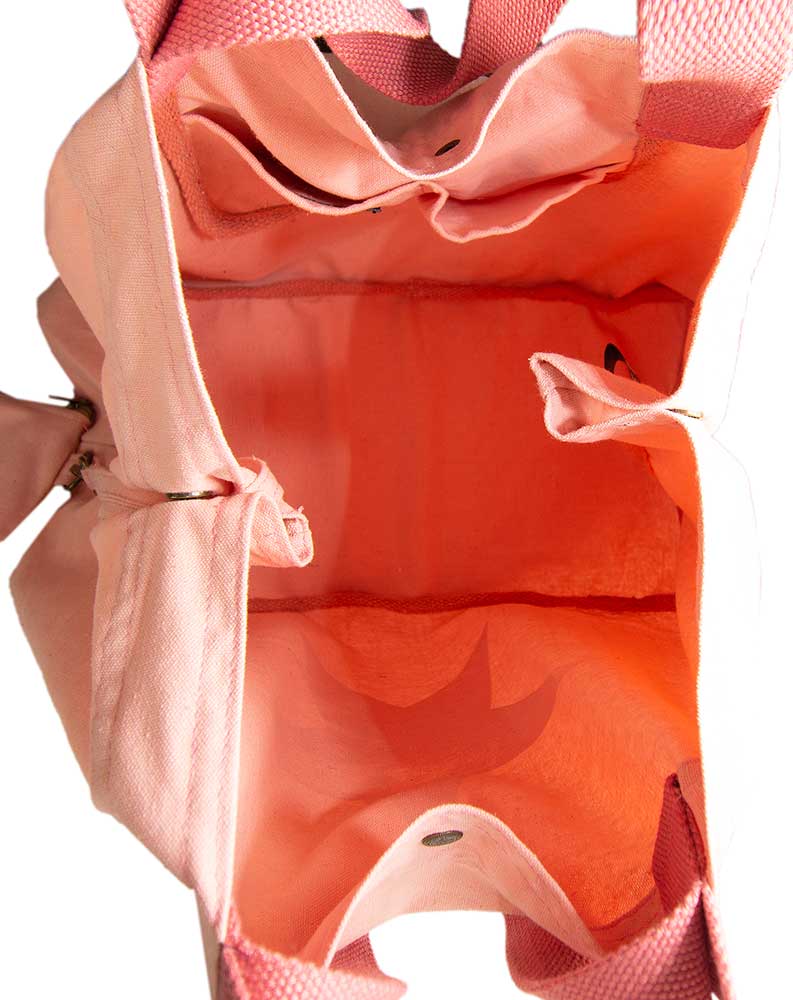 Starlight Canvas Beach Bag – Pale Pink