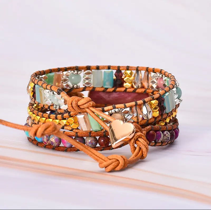Pretty Powerful: Rhodochrosite Wrap Bracelet