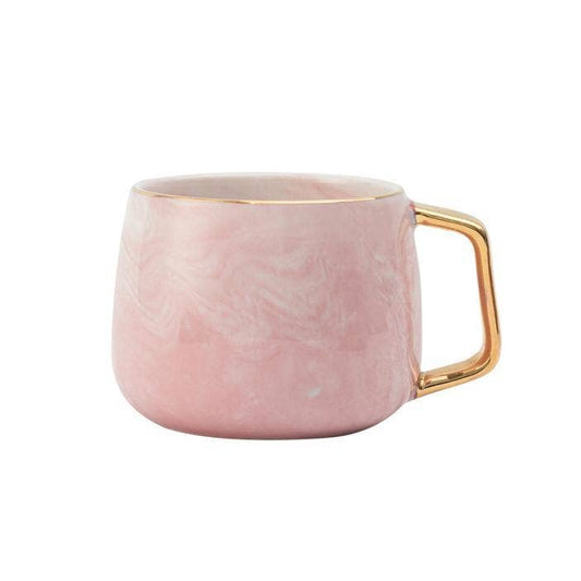 Blush & Gold Ceramic Cup